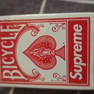 Supreme Red and White Playing Cards